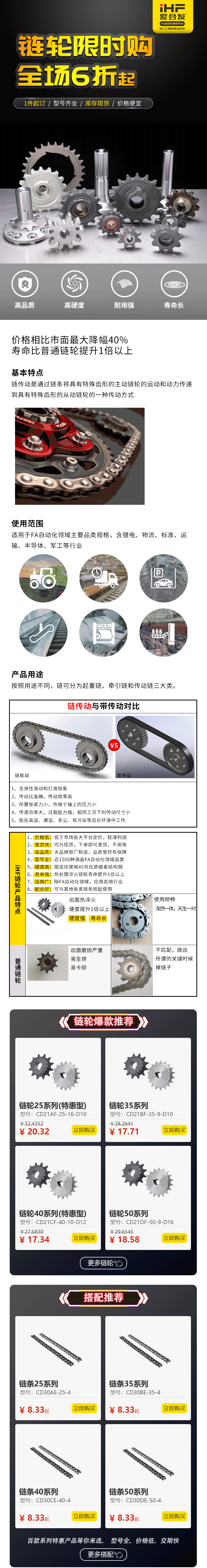 特惠現(xiàn)貨：愛合發(fā)鏈輪鏈條省錢耐用！